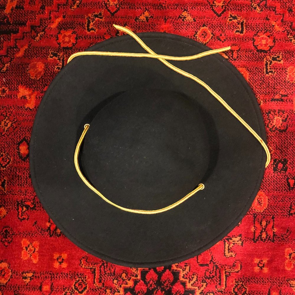 POLER Rod Felt Round Wide Brim Black Hat - Picture 2 of 5